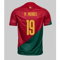 Koszulka piłkarska Portugalia Nuno Mendes #19 Strój Domowy MŚ 2022 tanio Krótki Rękaw